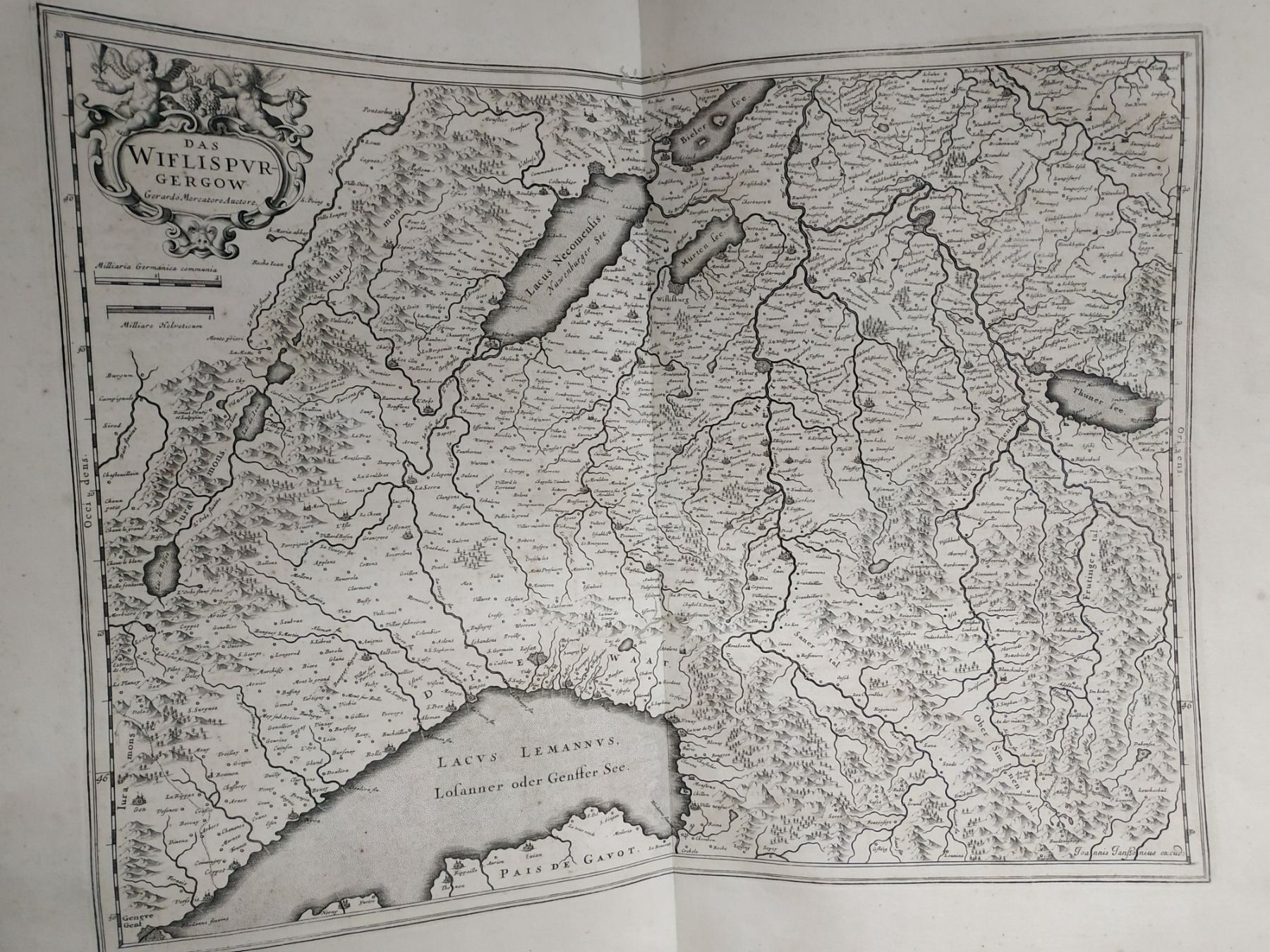Cartine & Atlanti: Schweiz - "Das WIFLISPUR Gergow"  (Vaud) - 1634 ca. – Usato da Sorengo venduto da 74in