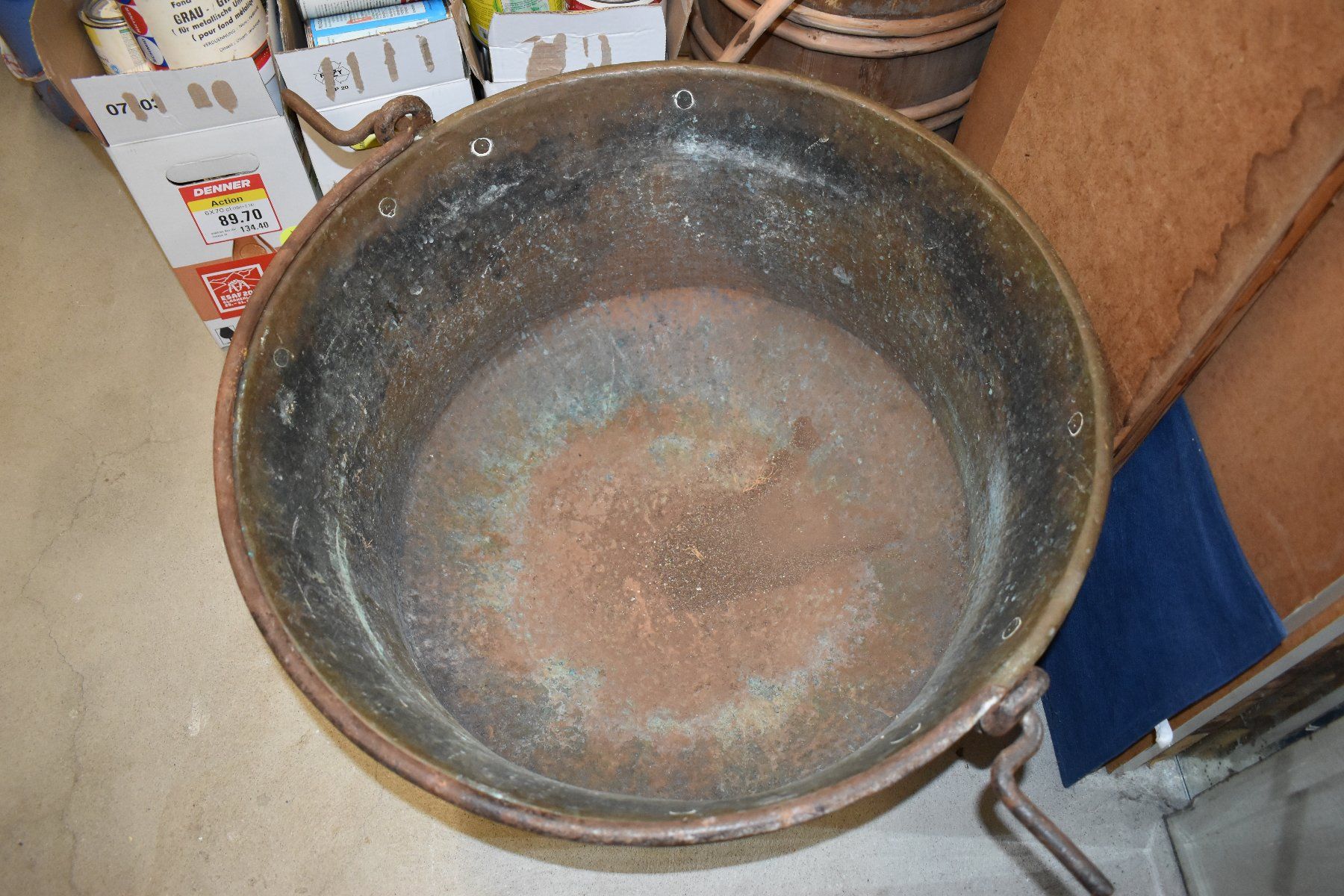Pentole: Kupferkessel antik – Usato da Bertschikon Gossau venduto da gru_9tcf 1