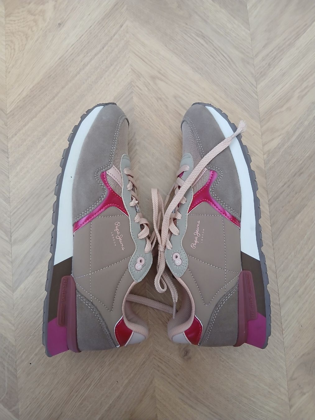 Pepe Jeans Scarpe da donna: Pepe Jeans Sneakers Brown Pink Size 40 – Nuovo (secondo la descrizione) da Wil SG venduto da tre_g2l7 1