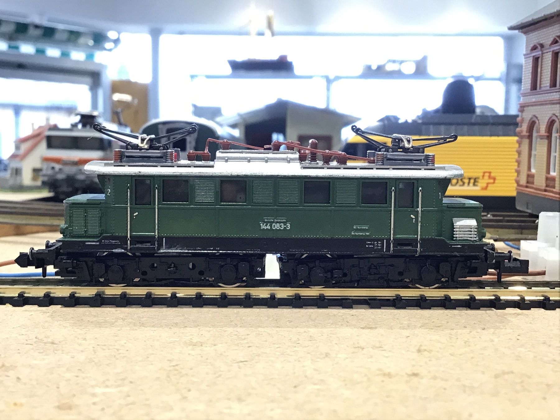 Trix Modellini di ferrovie: MINITRIX Grüne E-Lok, Baureihe 144, SPUR N – Usato da Männedorf venduto da Modell-Spezialisten