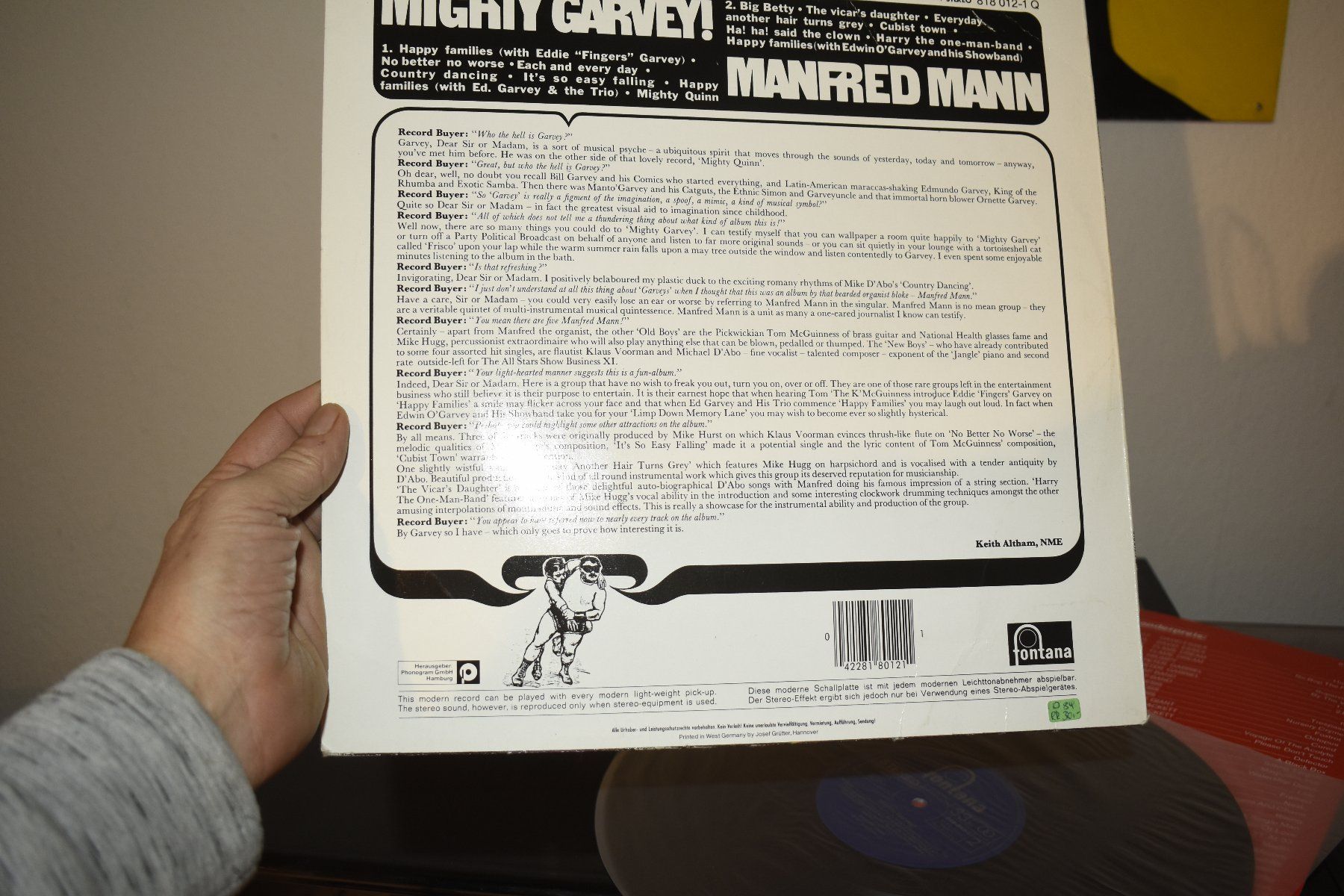 Dischi in vinile: Manfred Mann – Mighty Garvey! LP VG/VG(+) – Usato da Pfaffhausen venduto da mono_rec 4