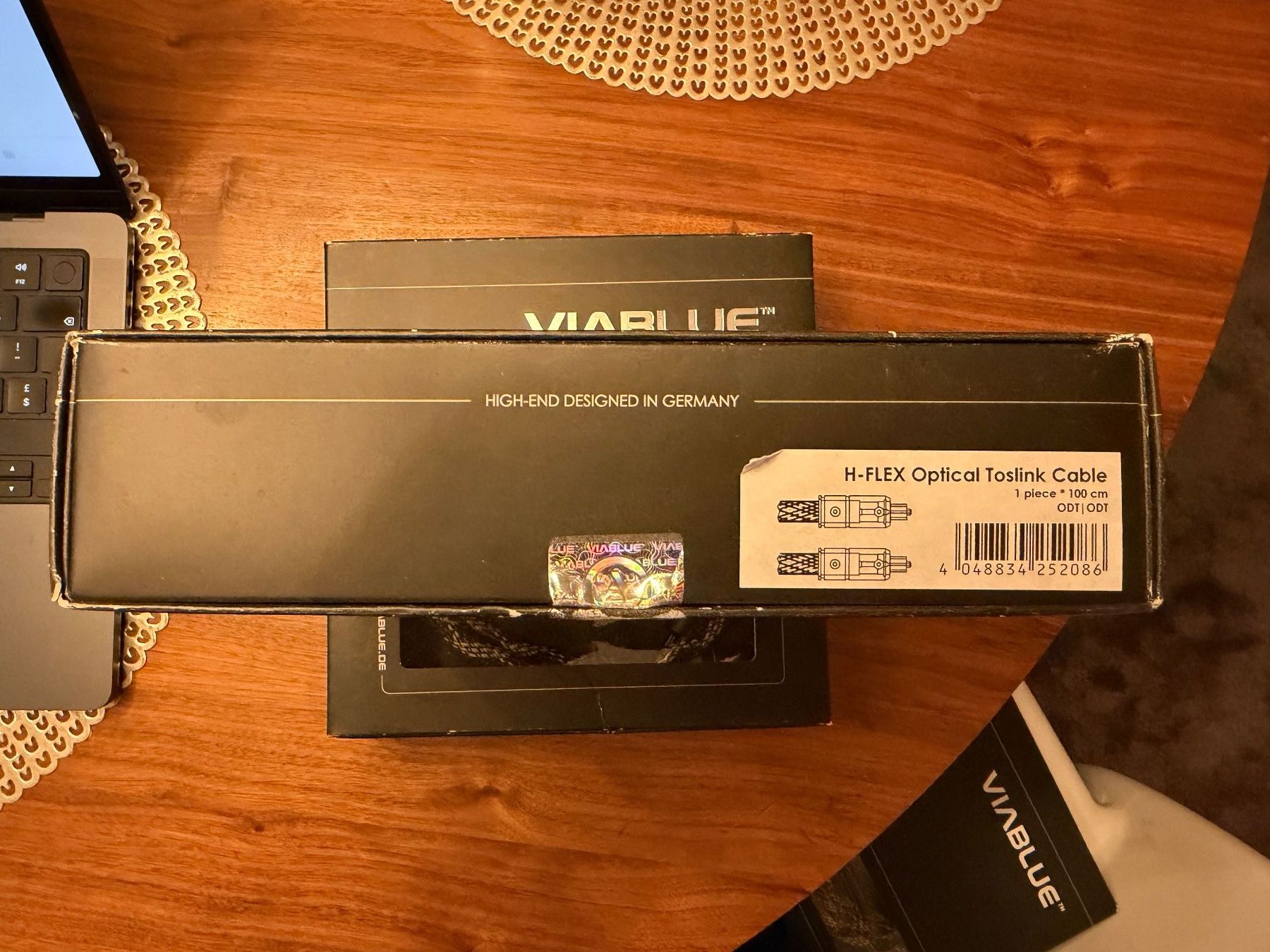 Viablue Cavi: Viablue H-Flex Optical Toslink Kabel 100 cm OVP – Usato da Horgen venduto da Auction-Kings 6