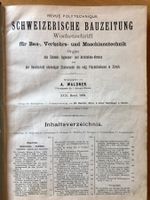 Schweizerische Bauzeitschrift 1898