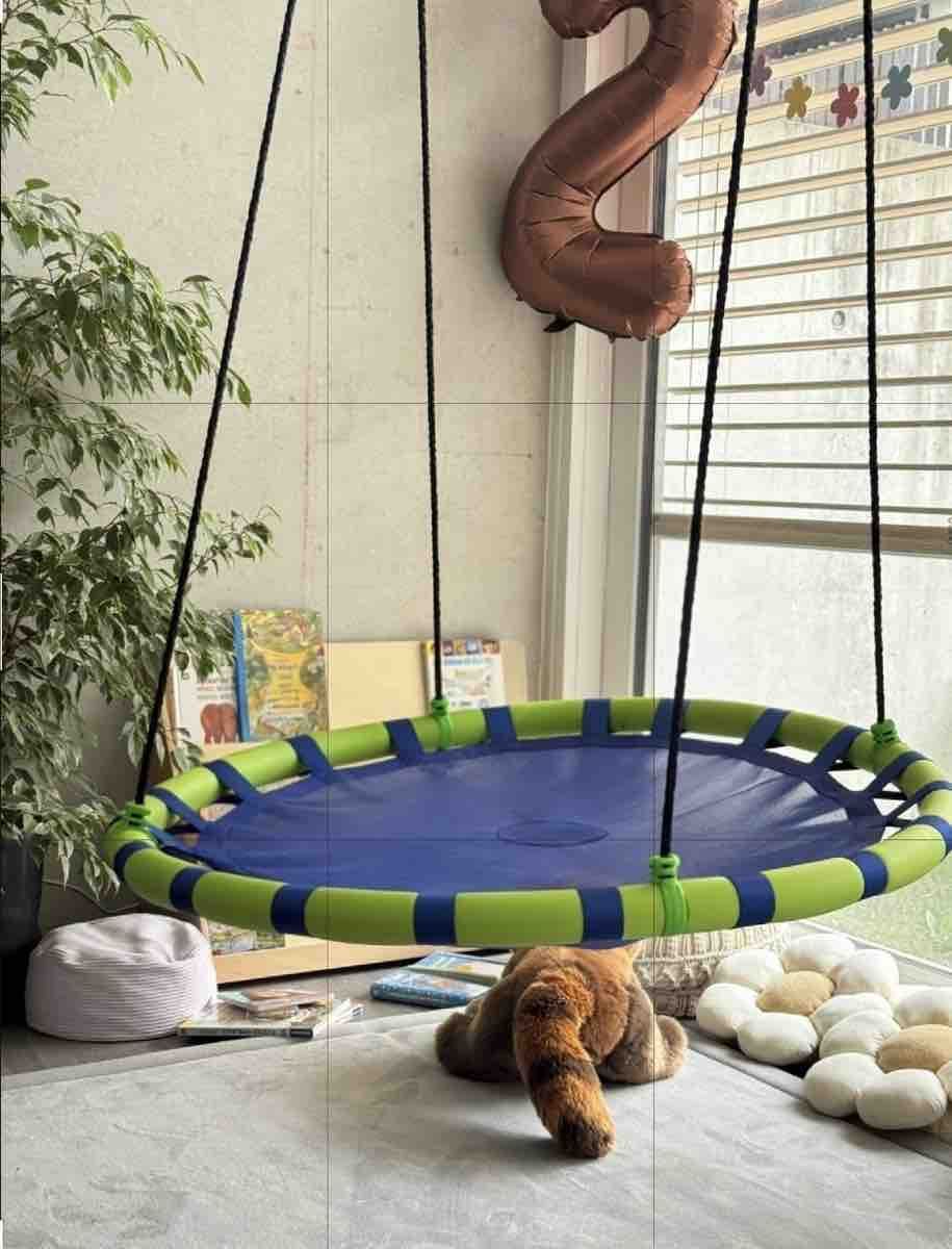 Hamac: Reck-Hängematte rund gebraucht blue/green – D'occasion à Effingen par boz_yl5m