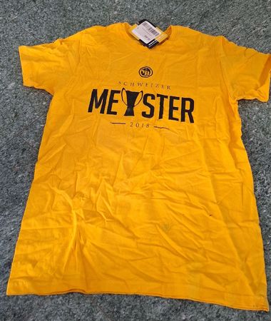 YB Meister T-Shirt 2018 - Original, Gelb, Grösse M - Neu!
