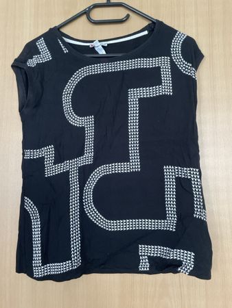 Street one Shirt gr 38 schwarz weiss
