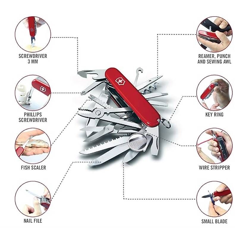 Victorinox Coltelli tascabile: Victorinox SwissChamp 33 Functions – Nuovo e nell'imballaggio originale da Dietikon venduto da Versel70 2