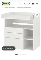 Wickeltisch Schubladen weiss IKEA 90x100cm guter Zustand