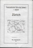 Topographische Karte (Dufour) ZÜRICH 1948  (Karte B)
