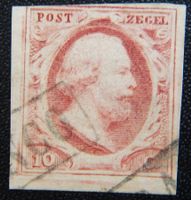 Niederlande Kat. 2 gest. 1852 Kat. 25 Euro sign.