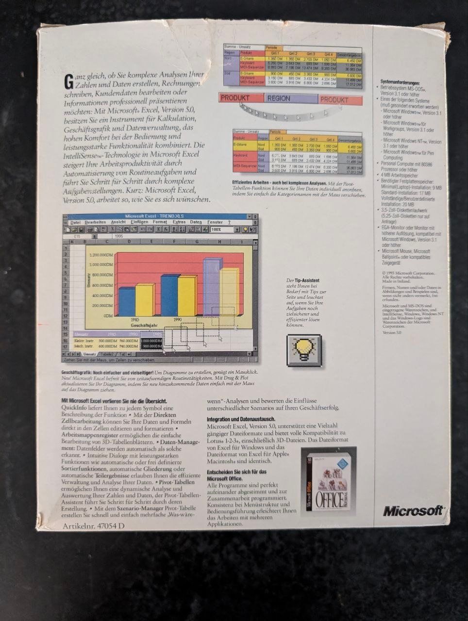 Microsoft Software: RETRO Microsoft Excel 5.0 Vollversion 1995 de 8 Floppy OVP – Usato da Klingnau venduto da nis_ym9y 2