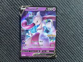 Pokemon GO Mewtwo V Promo near Mint