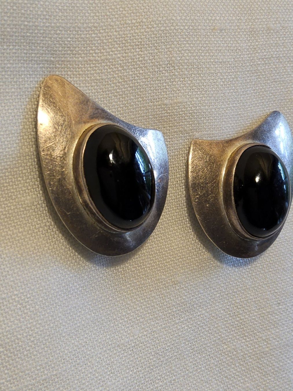 Boucles d'oreille: Vintage Sterling Silber Mexiko Ohrclips – D'occasion à Zürich par Aleick 3
