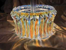 Murano Kronleuchter–Mid-Century „Iridescent Wave“–Italien
