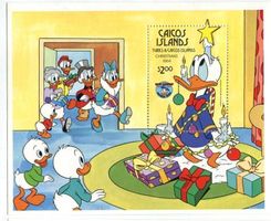 Block "Walt Disney. Donald Duck". Turks- und Caicosinseln