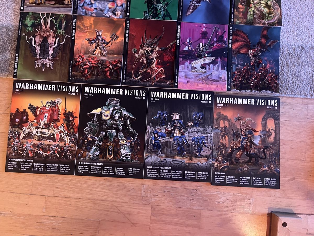 Bücher: Warhammer Vision Ausgabe 1-19 Games Workshop Tapletop – Gebraucht aus Lauterbrunnen von jul_5jfm 3