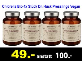 🔴   Chlorella Bio 4x Stück Dr. Huck Presslinge Vegan /090C