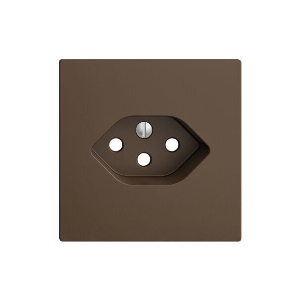 Feller Stecker: Frontplatte EDIZIOdue T13 coffee, Feller – Neu und originalverpackt aus Flums von Atutto
