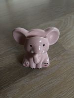 Sparschwein/Brillenhalter, Elefant rosa Keramik 