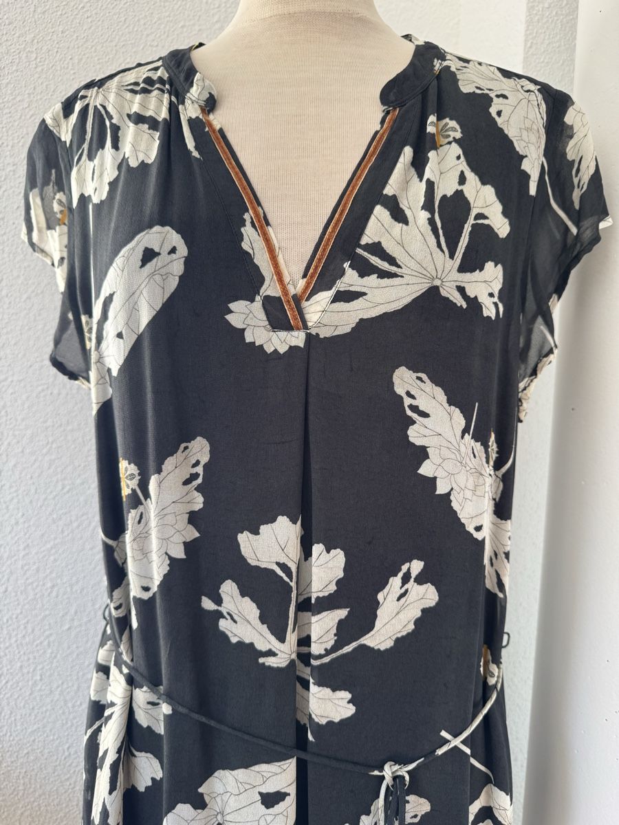 Nile Vestiti: Robe noire imprimée NILE, taille M, viscose  – Nuovo (secondo la descrizione) da Morges venduto da sandy069 2