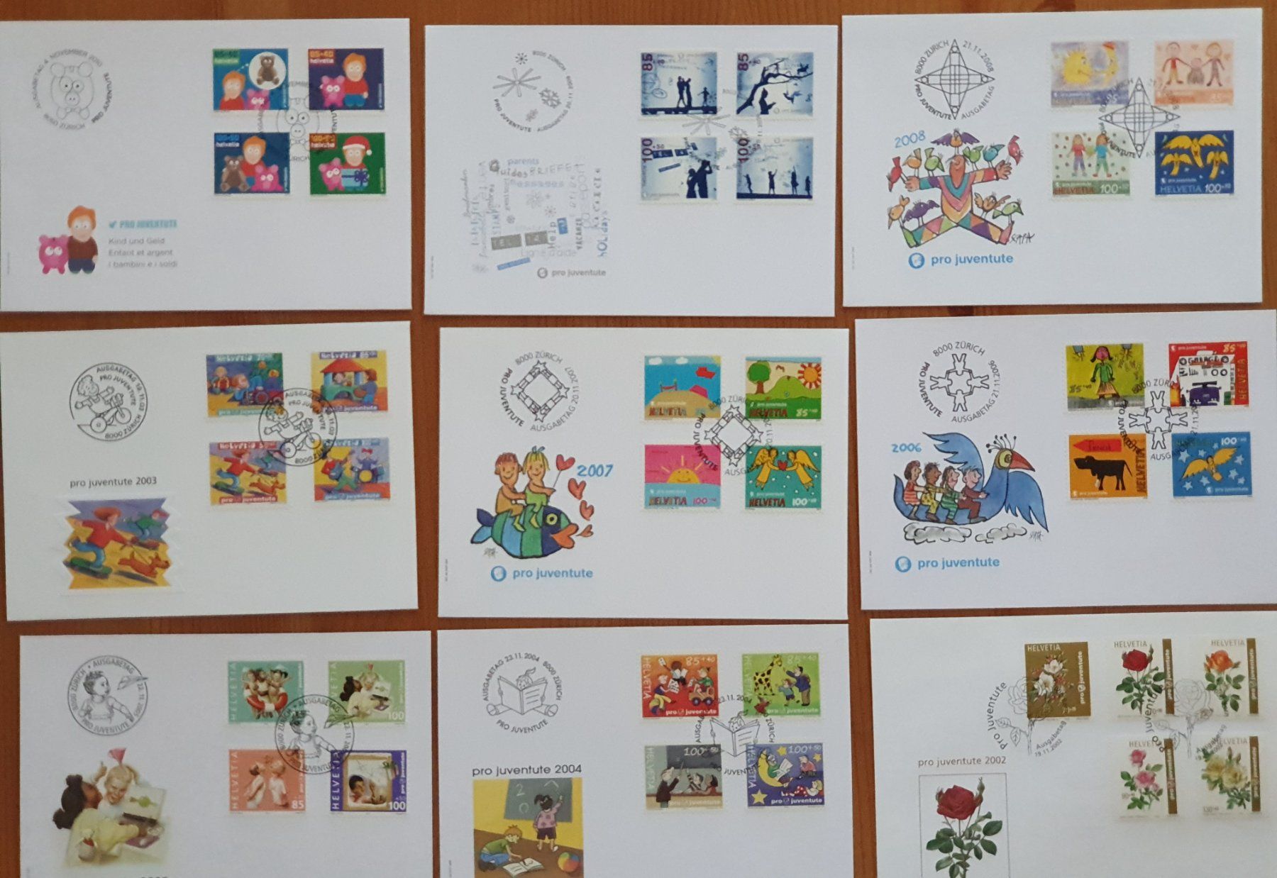 Tutti i francobolli: 52 Pro Juventute FDC 1960 - 2011 – Usato da Dällikon venduto da Minita 6