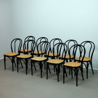 10 Bugholzstühle mit Wiener Geflecht Thonet