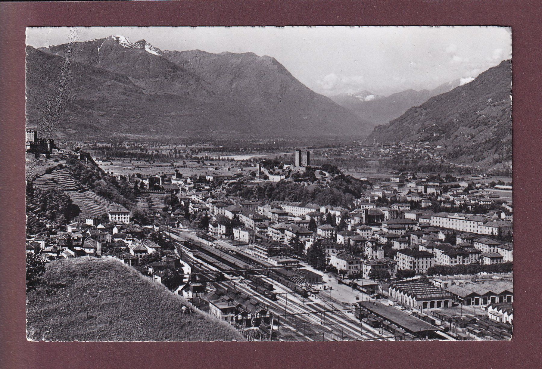 Cartoline postali: BELLINZONA - Stazione – Usato da Pully venduto da nicecards