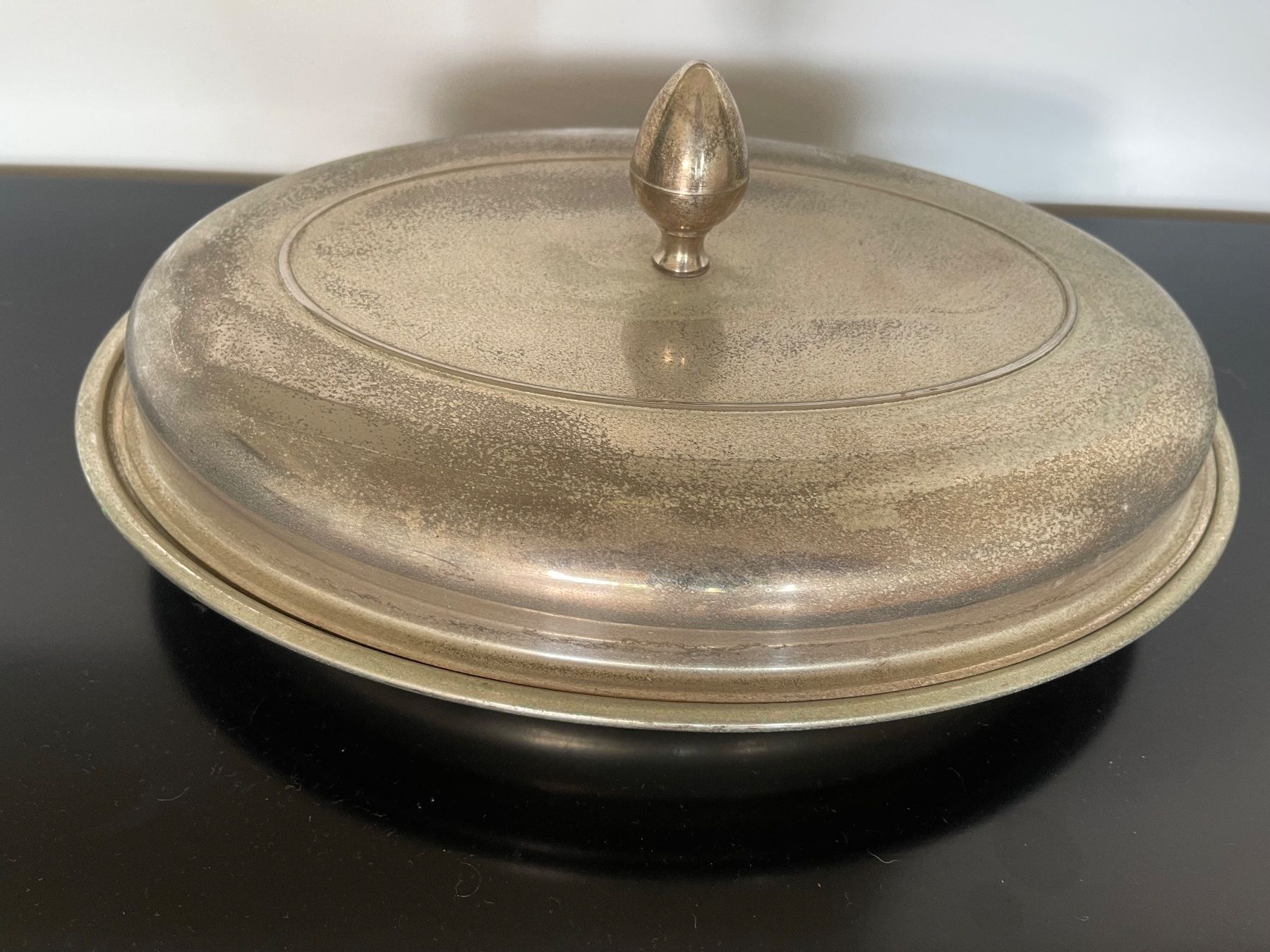 Set di piatti: Versilberte italienische Schale mit Deckel – Usato da Zürich venduto da zki_yzj7