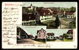 AK Märstetten, Ortspartie und Strassenansicht