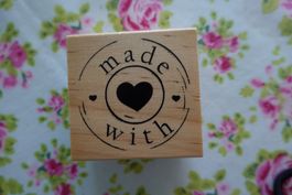 Stempel "made with Love" neu & OVP Basteln