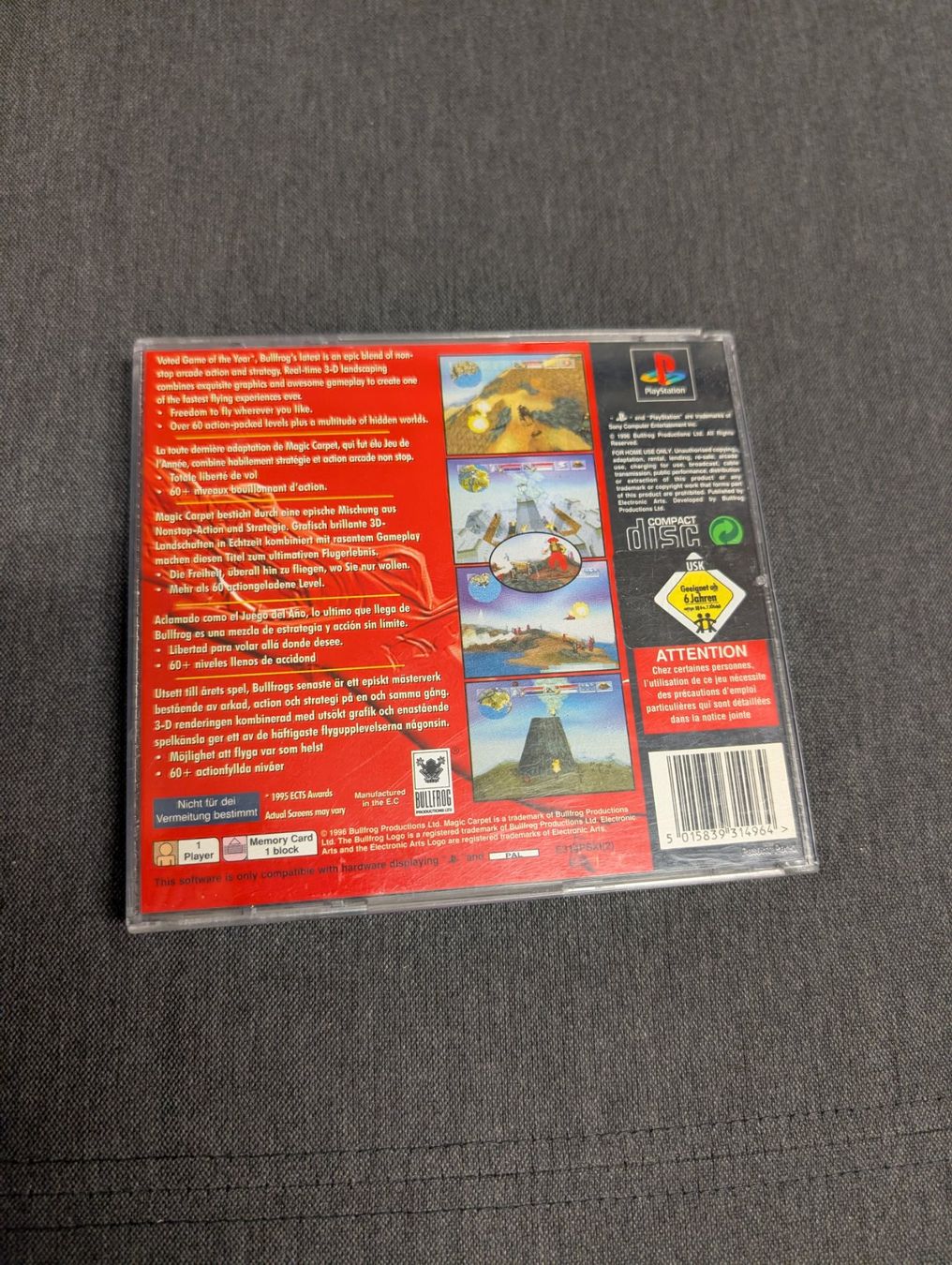 Giochi: Magic carpet Sony playstation – Usato da Giubiasco venduto da Ticinerd 1