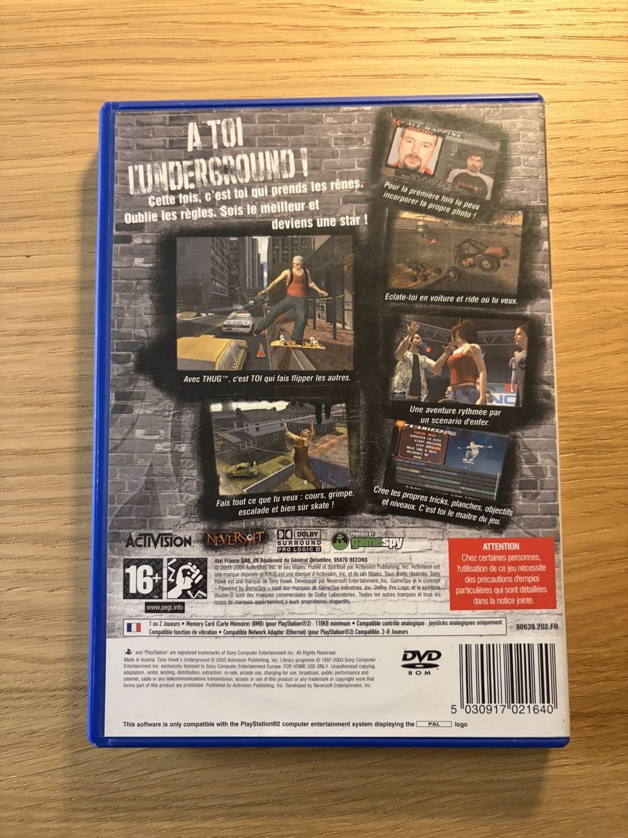 Sony Giochi: Tony Hawk's Underground - PlayStation 2 – Usato da Pully venduto da FunkyGames 1