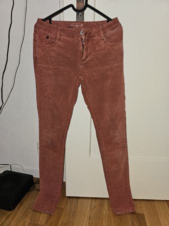 Pantalon velours côtelé Review, taille S,