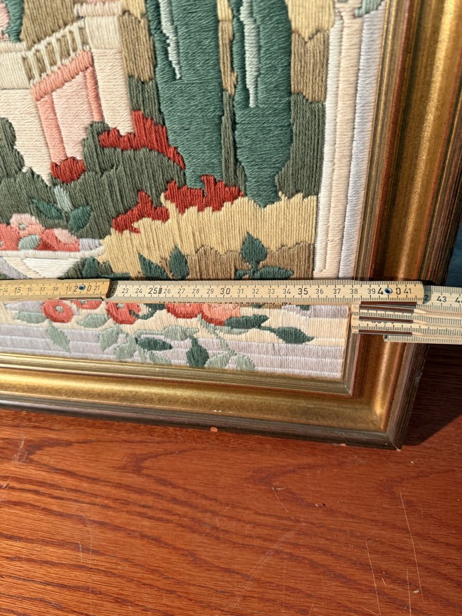 Cerchi da ricamo: Broderie ancienne encadrée – Usato da Lausanne venduto da artnouveau05 5