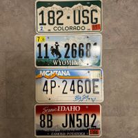🇺🇸US Autoschild Rocky Mountains - Colorado Montana Wyoming