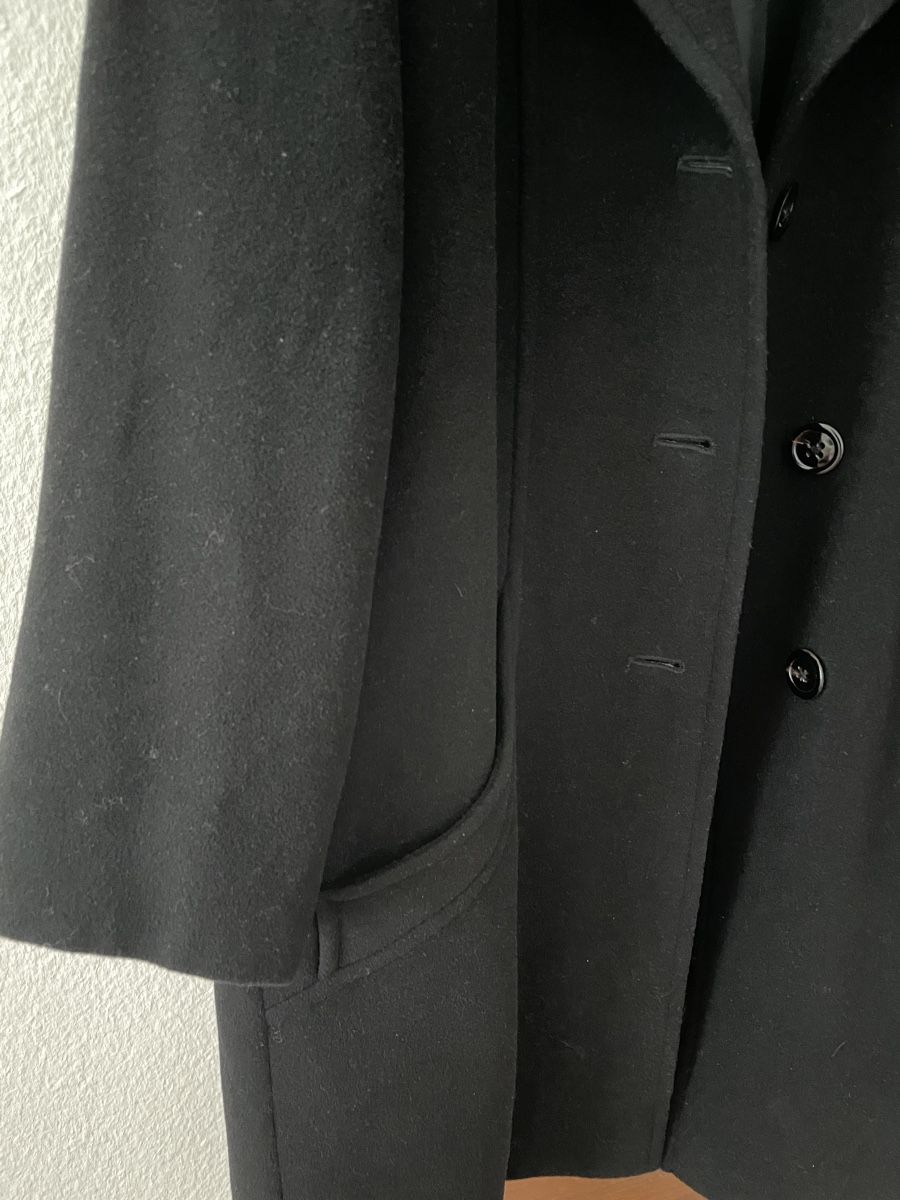 Cappotti: Schwarzer vintage Mantel aus Schurwolle – Usato da Bern venduto da Corinn_na 2