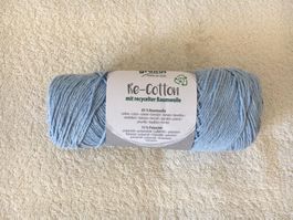 Re-Cotton Gründl Garn 100g~150m NS.4-5blau 3 stricken häkeln