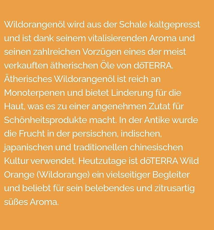 Doterra Oli essenziali: Dõterra Wild orange – Nuovo e nell'imballaggio originale da Lyss venduto da Infinia 1