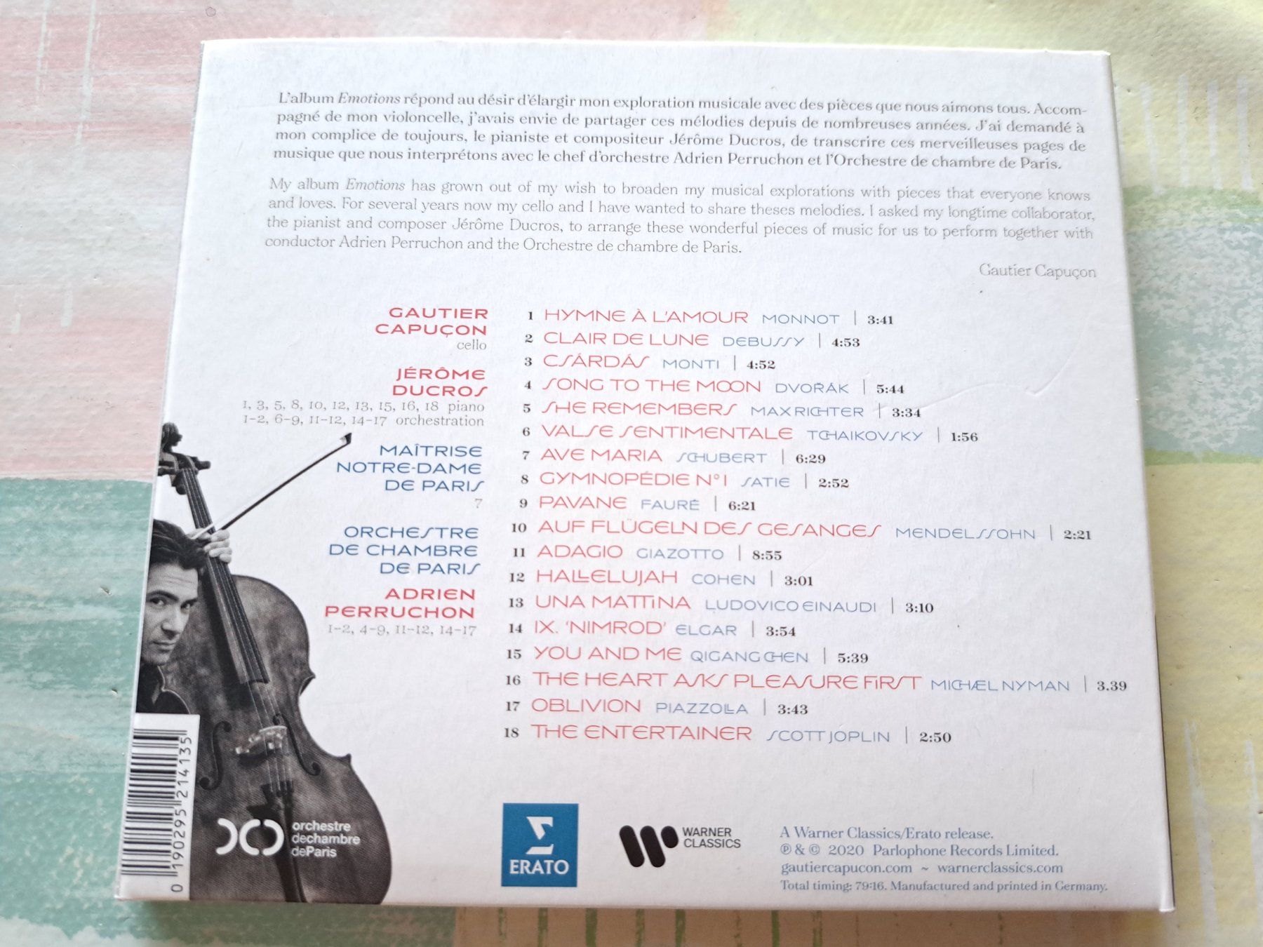 CDs: Cd Gautier Capuçon - Emotions  – Gebraucht aus Pully von bro_n52j 1