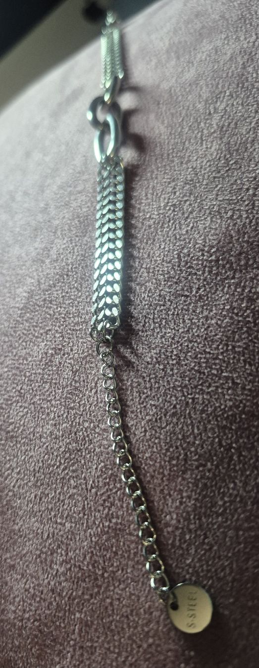 Armbänder & -reifen: Bracciale Argentato Maglia Link e Tessuta – Gebraucht aus Giubiasco von Stefaniav 3