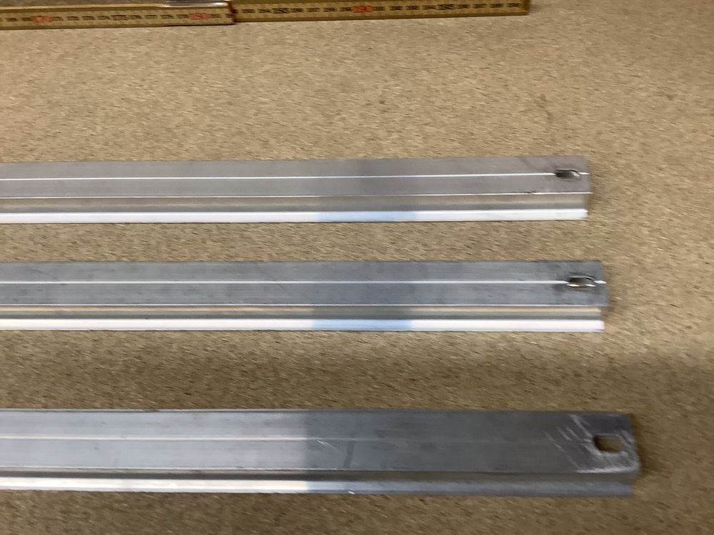 2 x Schuifbare F Klemmen Bar Profielklem Houder Bevestiging 600 mm x 120 mm