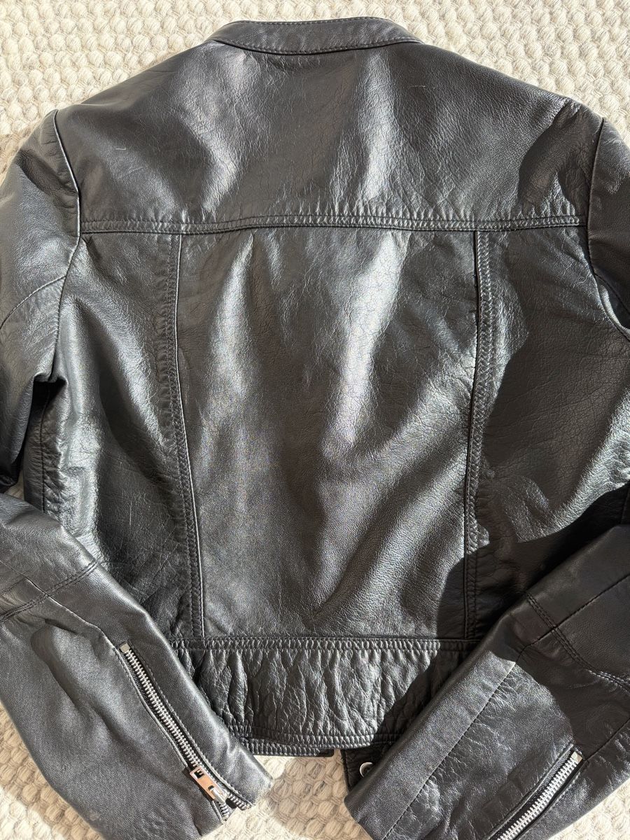 Mango Giacche: Mango Black Leather Jacket - Size S – Nuovo (secondo la descrizione) da Hergiswil NW venduto da jaybee27 3