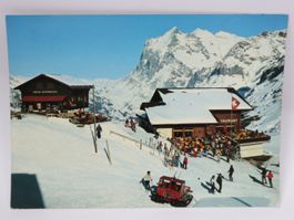 AK Kleine Scheidegg Restaurant Eiger Nordwand Ansichtskarte