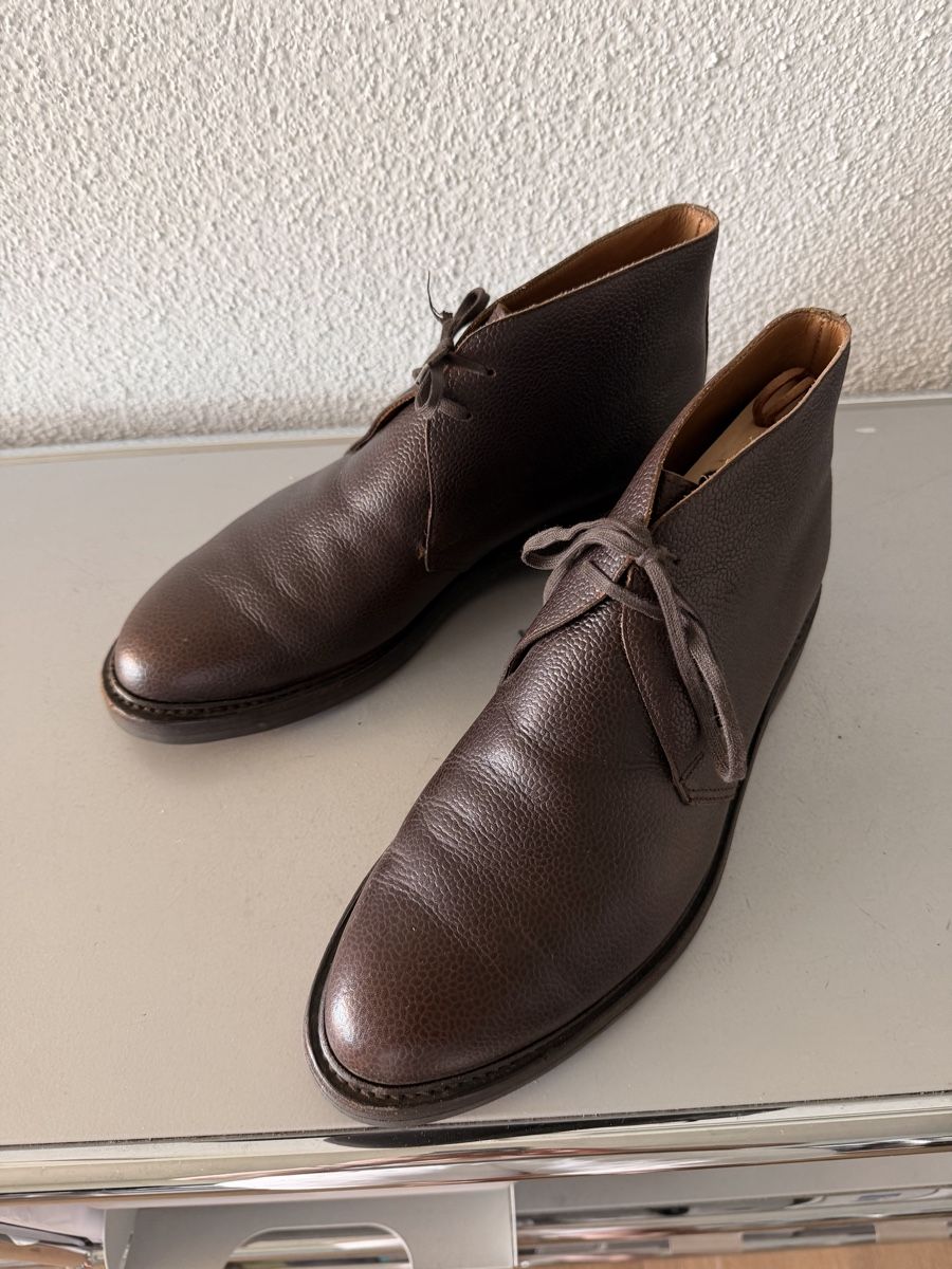 Scarpe da uomo: Ed Meier Herren  Chukkaboot, Grösse 8 D dunkelbraun – Usato da Oberwil b. Zug venduto da hallihallo12
