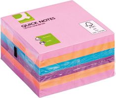 Q-CONNECT® Haftnotizen Quick Notes Ultra Rainbow sortiert