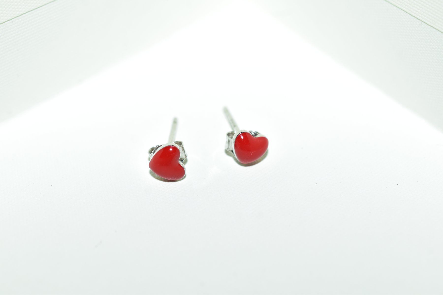 Orecchini pendenti & Orecchini a lobo: Ohrstecker aus Sterling Silber "Herz", Neu – Nuovo e nell'imballaggio originale da Laufen venduto da flowerfan 1