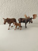 Schleich Elch Familie Rarität Set Waldtiere Sammlung