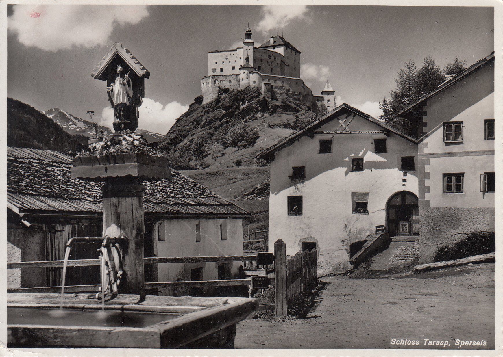 Ansichtskarten: Tarasp 1955 – Gebraucht aus Bürglen TG von StampGraf