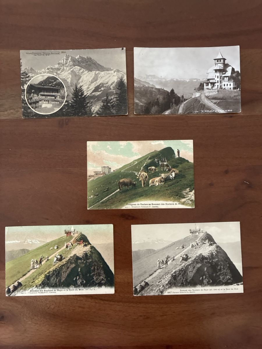 Cartoline postali: 10 Ansichtskarten Schweiz la Dent du Midi VD – Usato da Oftringen venduto da Cla.vD.74