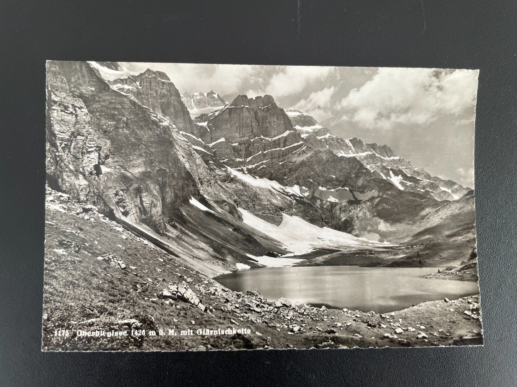 Ansichtskarten: AK GL Oberblegisee mit Glärnischkette – Gebraucht aus Thal von Danny82